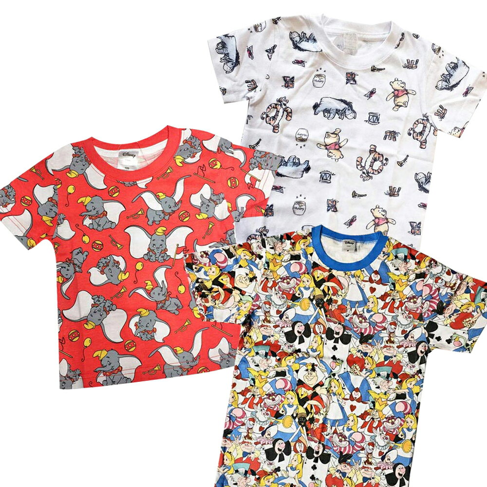 [公式] Disney ディズニー くまのプーさん ダンボ アリス パターン Tシャツ トップス キッズ AWDS5729_AWDS5752 スモール・プラネット はちみつの日のサムネイル