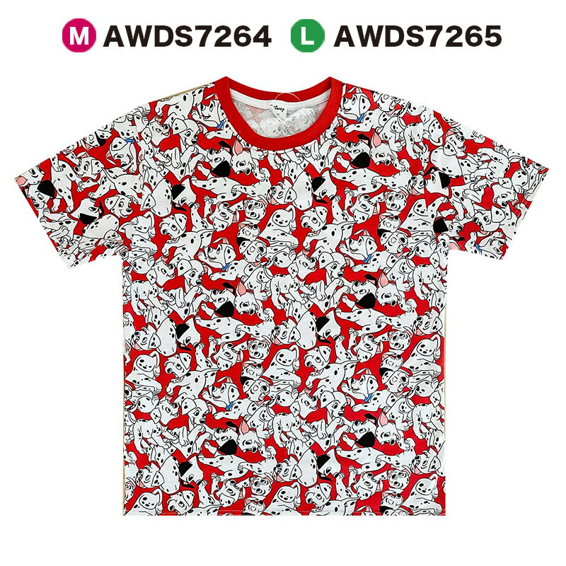 Disneyディズニーミッキーマウス&フレンズ/グーフィーマックス/ジーニー/101匹わんちゃんぎっしりTシャツAWDS7249_AWDS7265