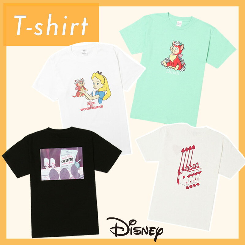 [公式] Disney ディズニー ふしぎの国のアリス アリス/ロゴ ダイナ/お花 ヤングオイスターズ/フレーム トランプ Tシャツ L,XLサイズ DS3756_DS3771 スモール・プラネットのサムネイル