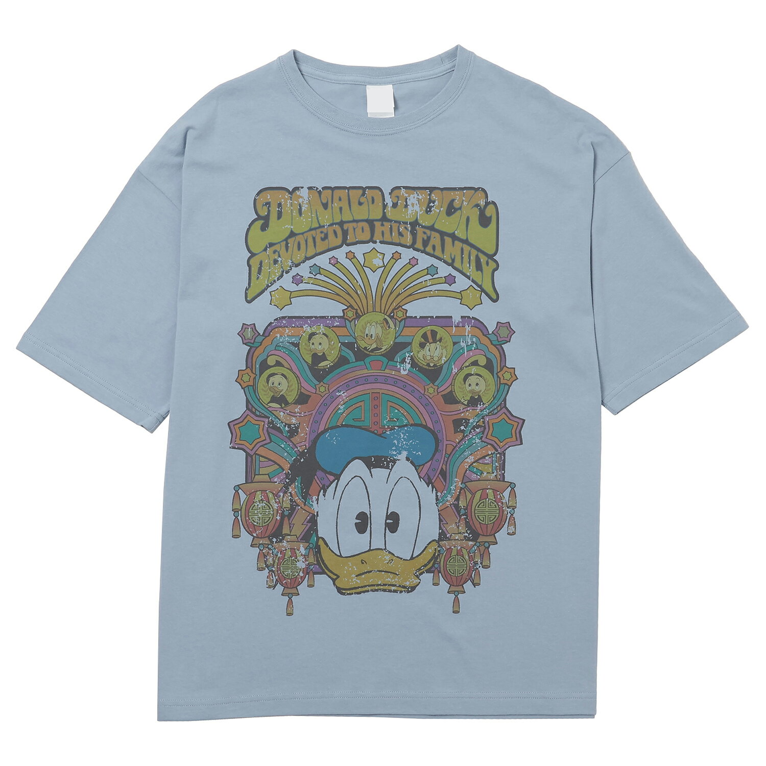 [公式] Disney ディズニー NOSTALGICA 100シリーズ ドナルドダック Tシャツ Lサイズ DS4055N スモール・プラネットのサムネイル