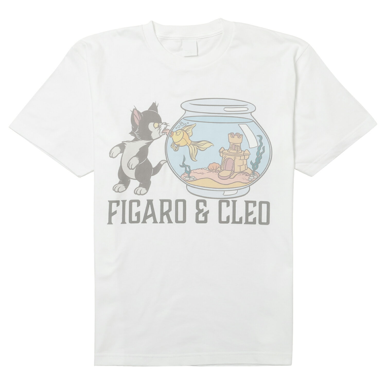 [公式] Disney ディズニー NOSTALGICA 100シリーズ フィガロ＆クレオ/ピノキオ Tシャツ Lサイズ DS4079N スモール・プラネットのサムネイル