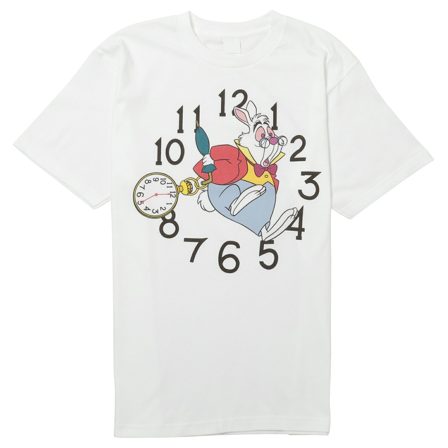 [公式] Disney ディズニー NOSTALGICA 100シリーズ 白うさぎ ふしぎの国のアリス 不思議の国のアリス Tシャツ Lサイズ DS4100N スモール・プラネットのサムネイル