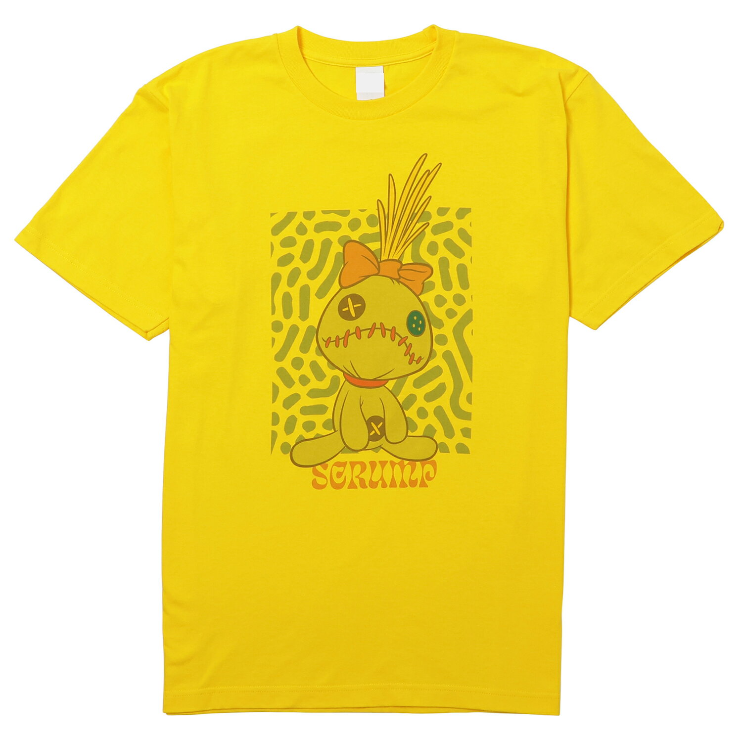 [公式] Disney ディズニー NOSTALGICA 100シリーズ スクランプ リロ＆スティッチ Tシャツ イエロー 黄色 Lサイズ DS4135N スモール・プラネットのサムネイル