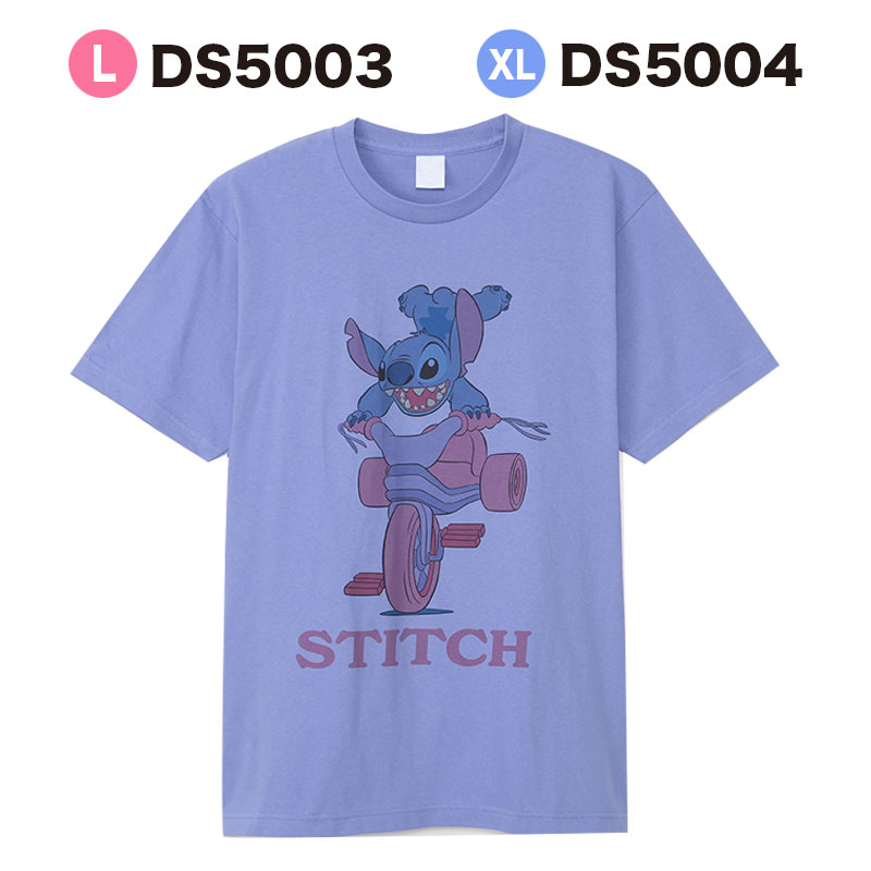 4月下旬以降発送★[公式] Disney ディズニーリロ＆スティッチ ライド Tシャツ Lサイズ XLサイズ DS5003_DS5004 スモール・プラネット おしゃれ 可愛い ブルーのサムネイル