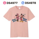 4月下旬以降発送★ 公式 Disney ディズニー ミッキーマウス ミニーマウス ロゴ Tシャツ Lサイズ XLサイズ DS4977_DS4978 スモール プラネット おしゃれ 可愛い ミッキー ミニー