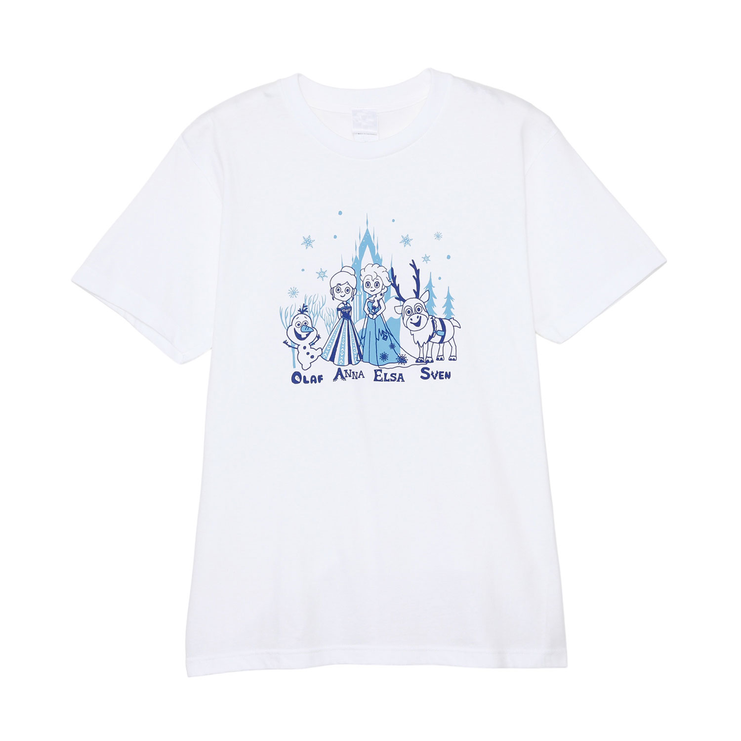 [公式] Disney ディズニー TシャツXS アナ雪 ミンナ WH ホワイト 白 AWDSF6303 スモール・プラネット サマーフェスティバル 夏 おでかけ アナと雪の女王 可愛い 人気のサムネイル
