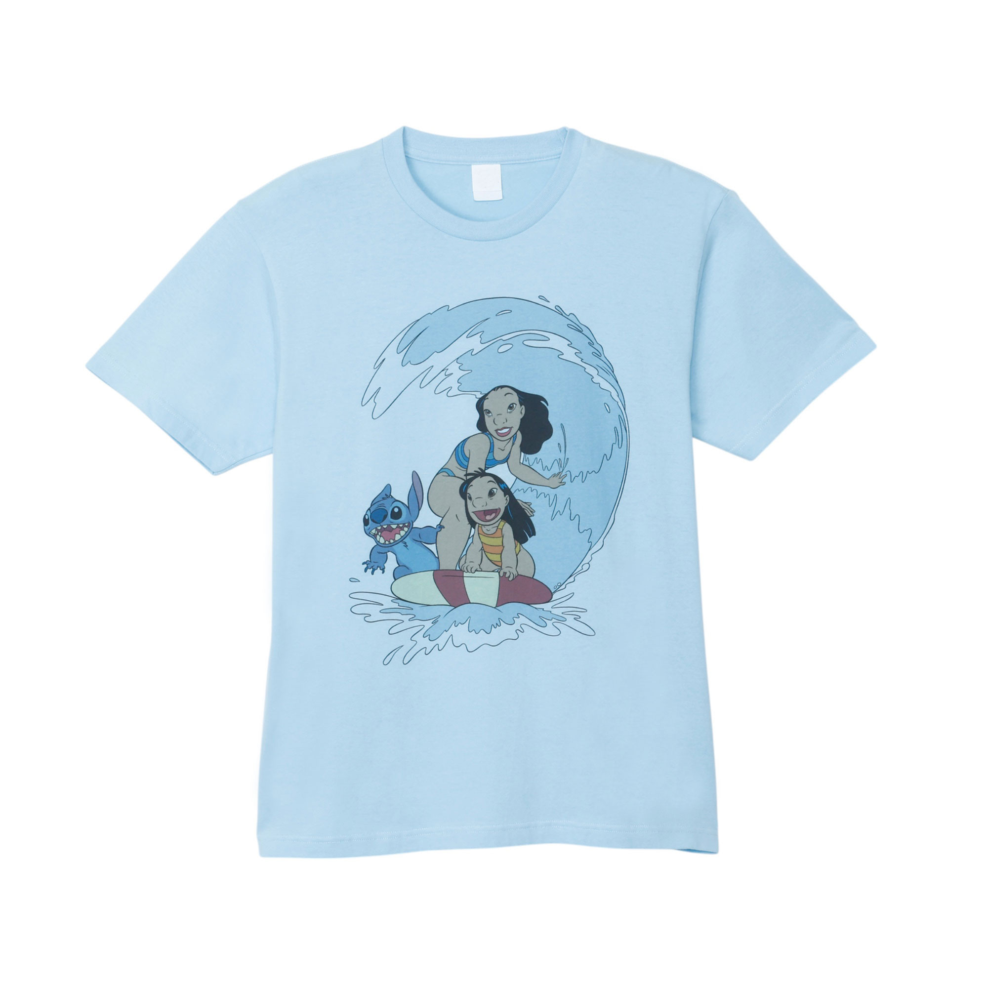 4月下旬以降順次発送 [公式] Disney ディズニー リロ＆スティッチ サーフィン Tシャツ Lサイズ DS5903 スモール・プラネット 可愛い おしゃれ リロ ナニ スティッチ ハワイ カウアイ島 Hawaiiのサムネイル