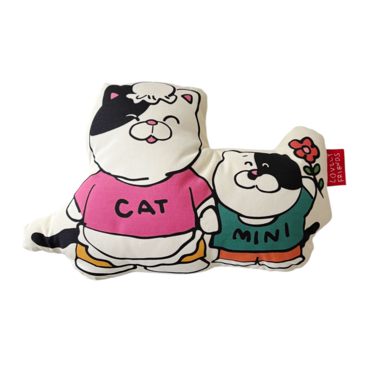 [公式] ラブリーフレンズ ねこ親子 ダイカットクッション LV1083 LOVELY FRIENDS