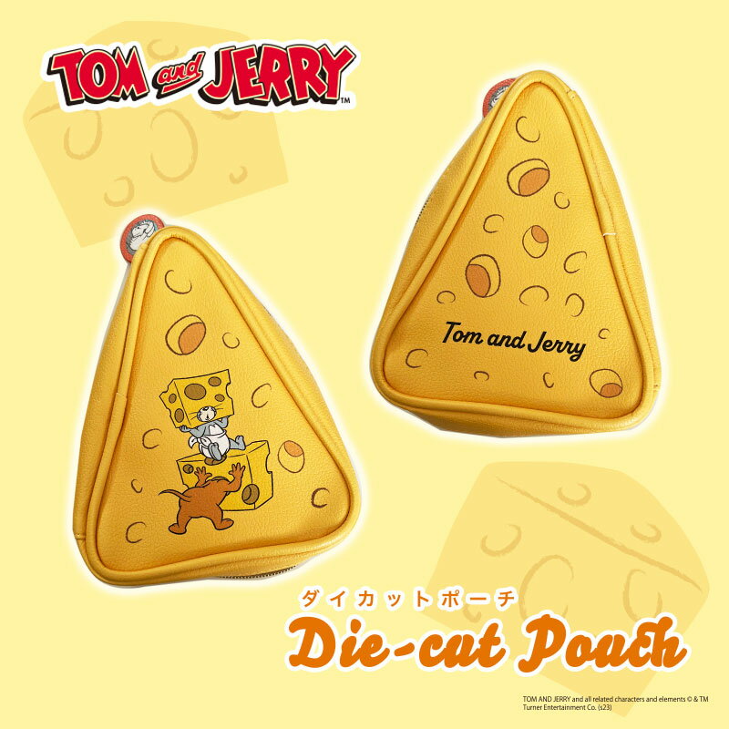 [公式] トムとジェリー チーズ ダイカットポーチ WB2098 スモール・プラネット チーズ型 可愛い おしゃれ 小物入れのサムネイル
