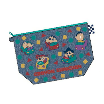 クレヨンしんちゃん デニム グッディポーチ くるま KYAP1623