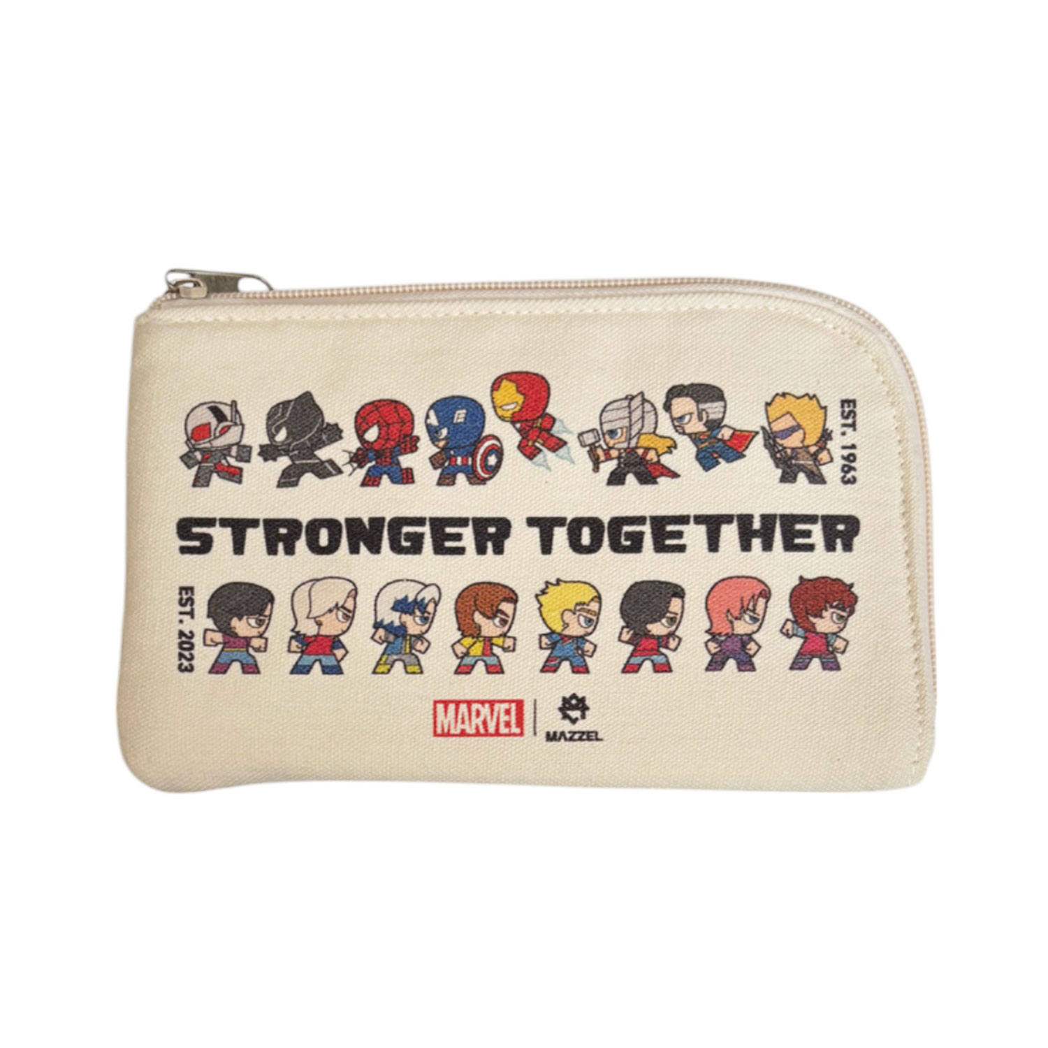 予約商品★2月発送予定★[公式] 【MARVEL GO! GO! : MAZZEL】フラットポーチ　SP3433EC　スモール・プラネット マーベル MARVEL マーゼル MAZZEL