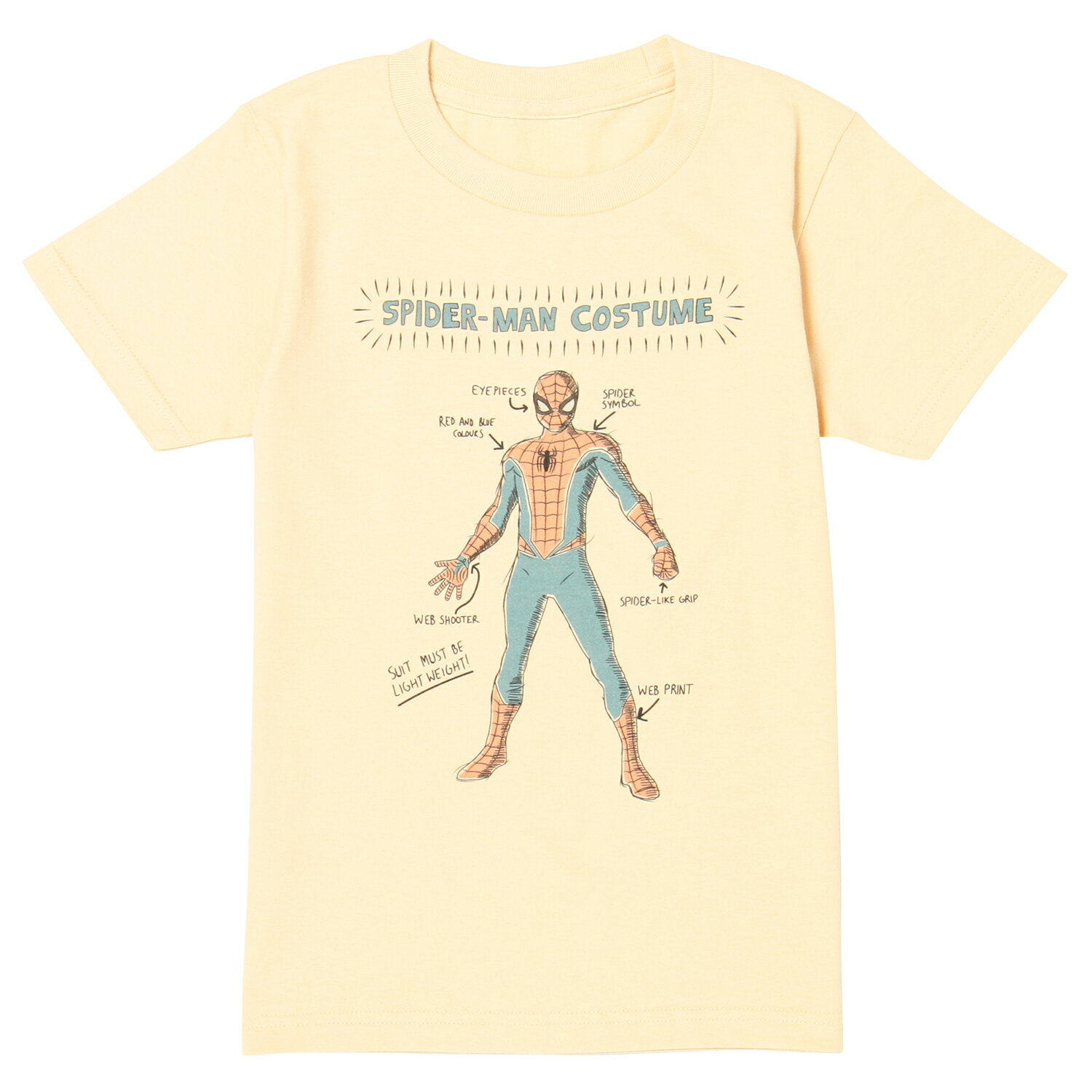 公式 MARVEL マーベル スパイディ コスチューム キッズTシャツ 110サイズ 130サイズ MARVEL STORE SP1893PP_SP1894PP スモール プラネット