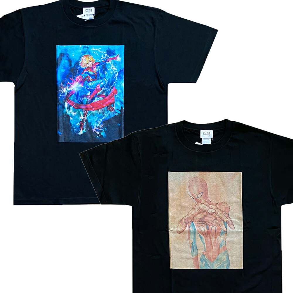 [公式] MARVEL マーベル キャプテンアメリカ スパイダーマン カバーアート Tシャツ スモール・プラネット