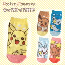 公式 ポケットモンスター ポケモン Pocket Monster ピカチュウ イーブイ ポッチャマ パチリス ミミロル パステル キャラックス キッズソックス 13〜18cm PM1131J_PM1143J スモール プラネット