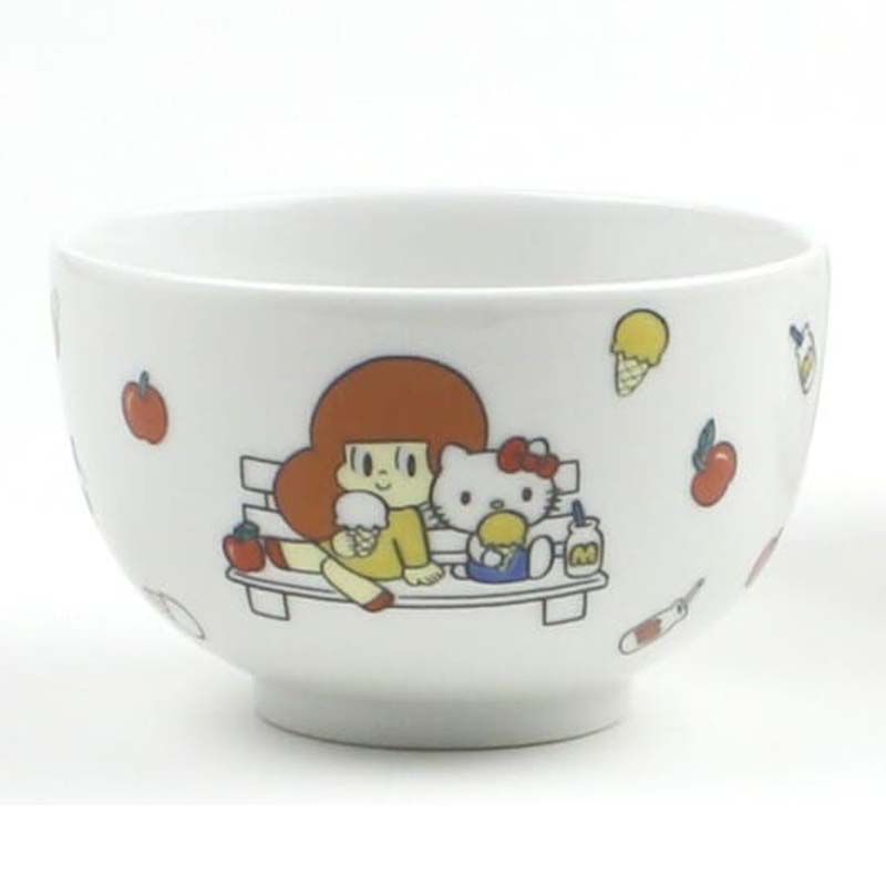 [公式] Sanrio サンリオキャラクターズ ハローキティ×マムアン クタニシール TEA茶碗 ベンチ HKLC914EM..