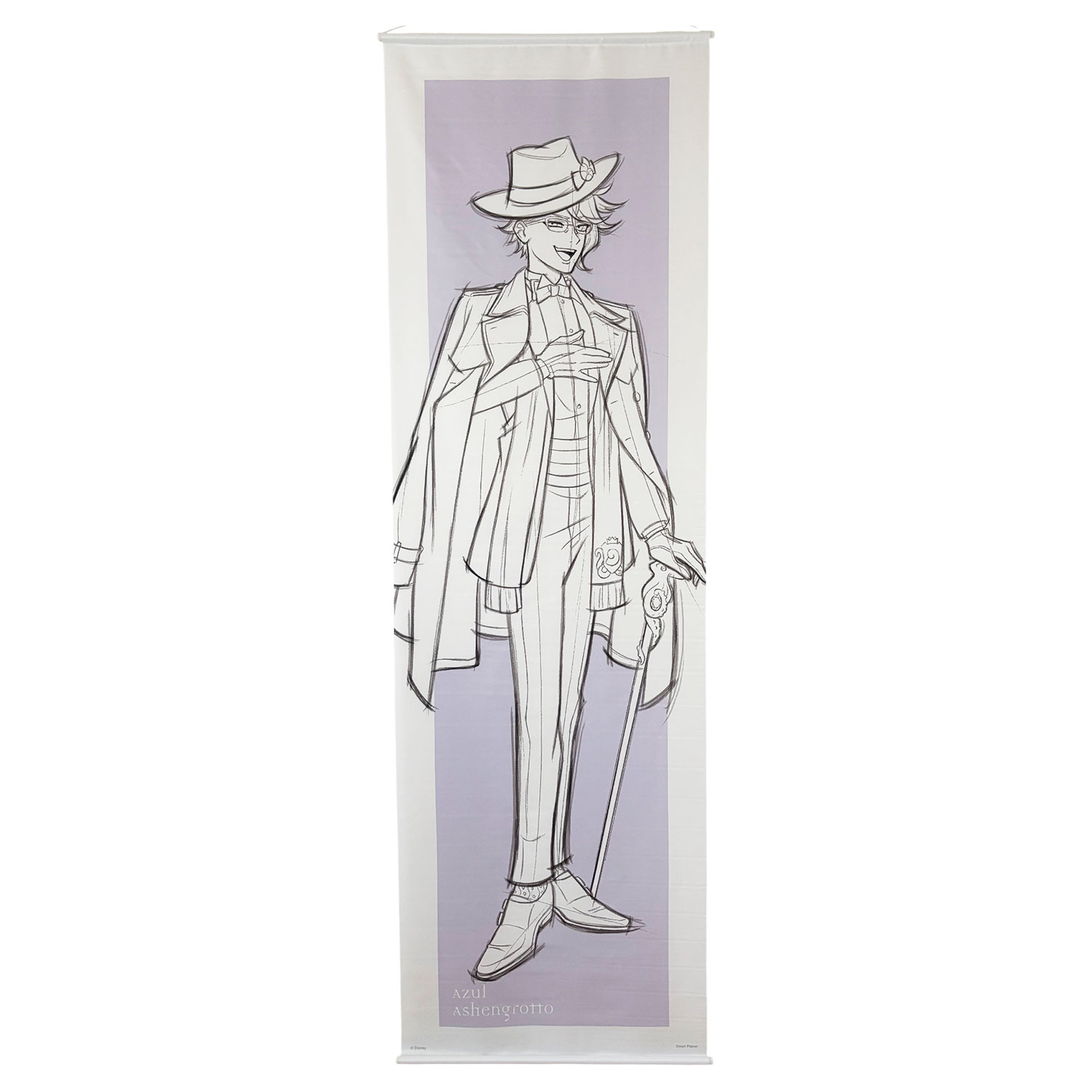 12/4〜11★スーパーセール [公式] 『ディズニー ツイステッドワンダーランド』 アズール オクタヴィネル ディズニーアーティストアート スケッチスタイル笑顔Ver. 等身大タペストリー DS3110PEM スモール・プラネット Disney ツイステ