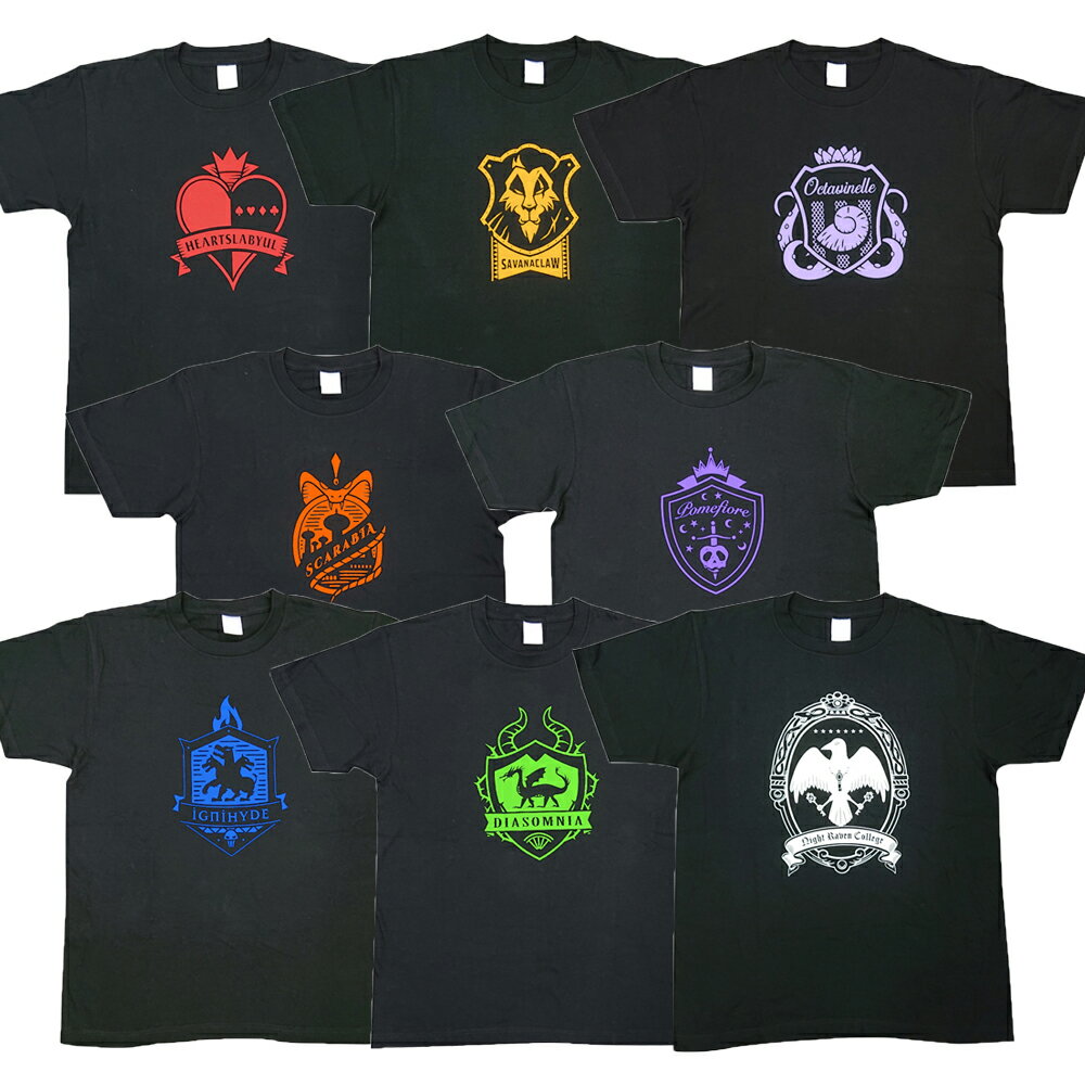[公式] 『ディズニー ツイステッドワンダーランド』 Tシャツ トップス アイコン スモール・プラネット　推し活 ブラック 黒 人気 おしゃれ クールのサムネイル