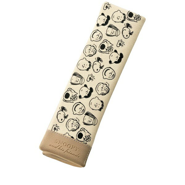 シートベルトパッド 『ピーナッツフェイス』ベージュ