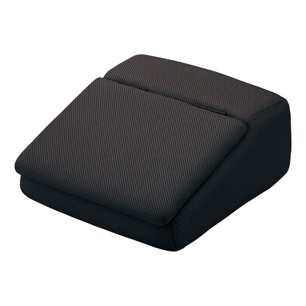 *【10月下旬入荷予定】メッシュ生地・低反発ウレタン仕様 『フットレストボックス』 ブラック 約15×32×34cm 【1回のお買い物で最大購入数2個まで】