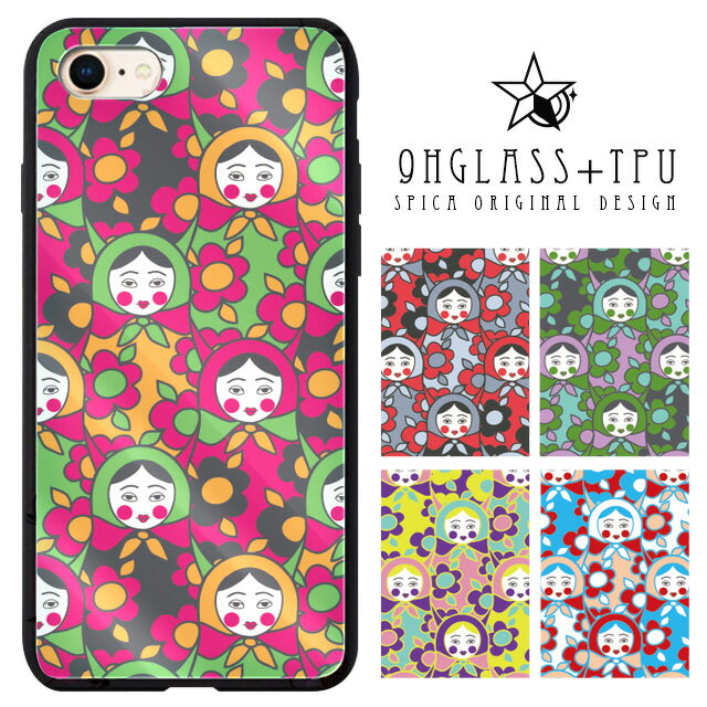 iPhoneケース背面強化ガラスケ...