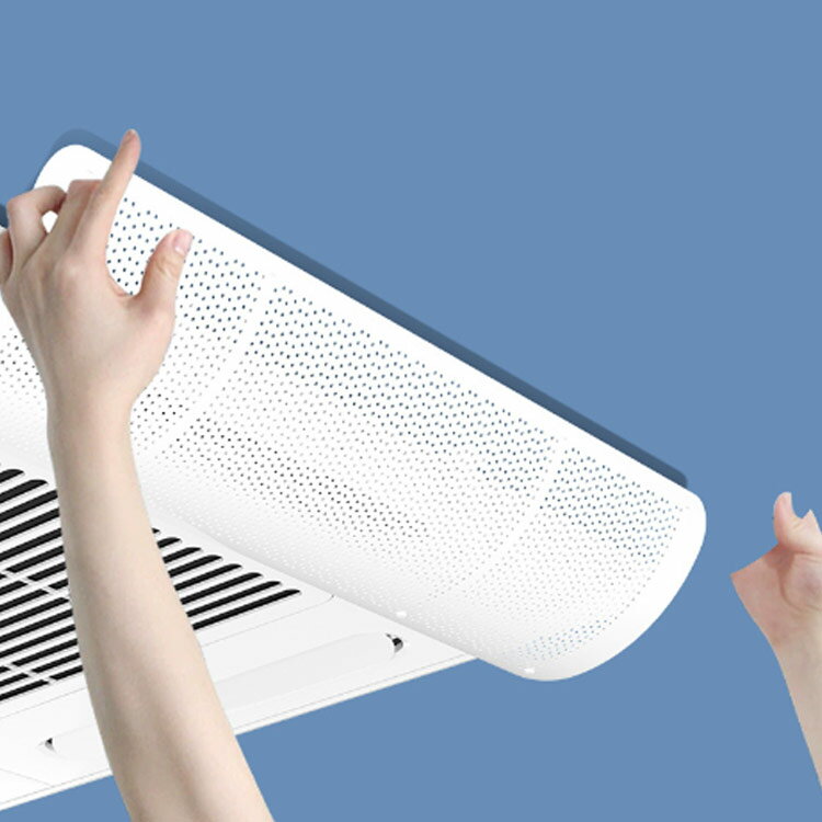 結露防止 オフィス 【4枚セット】 風よけカバー 暑さ対策 カバー エアコン 直撃風 天井エアコン 風向調整板 直撃風を緩める 冷房 暖房 自由調整 エアコン風よけカバー 事務所 店舗 節電 クーラー 取り付け簡単 壁に穴あけ不要 工事不要