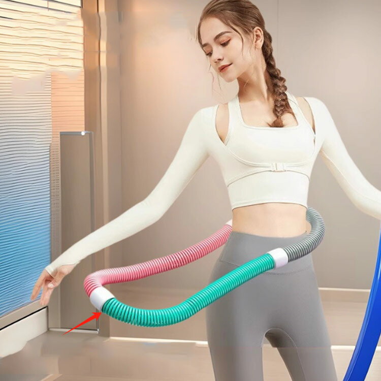 折りたたみ式 ソフトスプリングフラフープ 重たいフラフープ 重い ソフト ポータブル ウエスト ダイエット コンパクト 大人用 有酸素運動 脚 PVC 背中 重たいフラフープ 胸 低騒音タイプ 健康器具 腹筋 トレーニング 機器 男女兼用 持ち運び便利