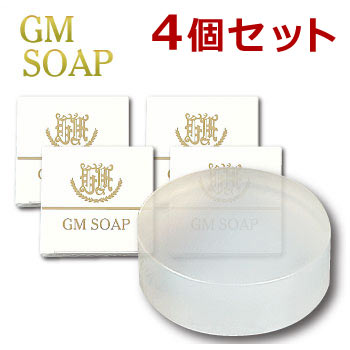 GM SOAP（ジーエムソープ）100g×4個セット 有機ゲルマニウムGe-132P配合洗顔石鹸 レパゲルマニウム
