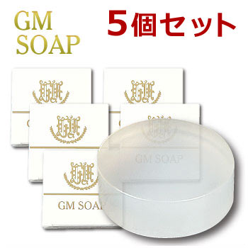 GM SOAP（ジーエムソープ）100g×5個セット有機ゲルマニウムGe-132P配合洗顔石鹸 レパゲルマニウム