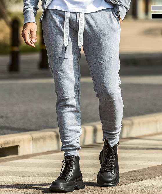 1PIU1UGUALE3 RELAX ウノピゥウノウグァーレトレ リラックス パイピング ロゴ ワイドスピンドル ジョガーパンツ セットアップ対応 メンズ おしゃれ かっこいい ブランド ウェア ウノピュウ ウノピュー ウノピゥ 1piu1