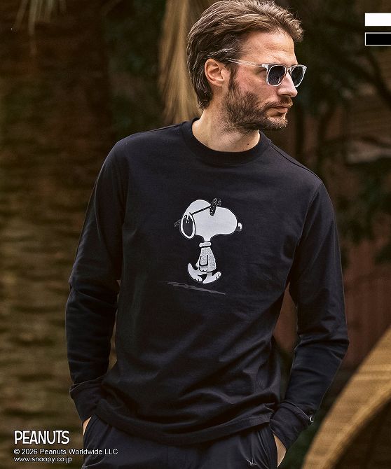 樂天商城 - 1PIU1UGUALE3 RELAX ウノピゥウノウグァーレトレ リラックス 【スヌーピー】ジョー・クールロングTシャツ メンズ おしゃれ かっこいい ブランド ウェア ウノピュウ ウノピュー