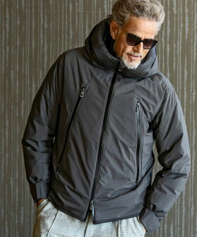 AKM Contemporary エイケイエムコンテンポラリー ダブルフードダウンジャケット ブルゾン アウター メンズ おしゃれ かっこいい ブランド|SHIFFON AKM Contemporary エイケイエムコンテンポラリー ダブルフードダウンジャケット ブルゾン アウター メンズ おしゃれ かっこいい ブランド|SHIFFON