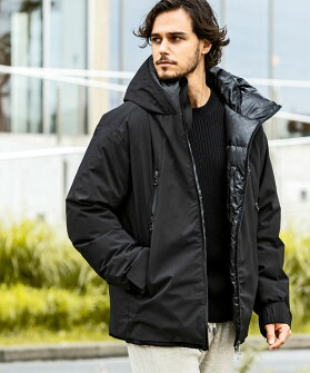 AKM Contemporary エイケイエムコンテンポラリー ダブルフードダウンジャケット ブルゾン アウター メンズ おしゃれ かっこいい ブランド|SHIFFON AKM Contemporary エイケイエムコンテンポラリー ダブルフードダウンジャケット ブルゾン アウター メンズ おしゃれ かっこいい ブランド|SHIFFON