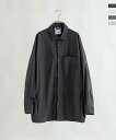 alk phenix アルクフェニックス Square Pocket Shirts KAR ロングスリーブシャツ ワイドシルエット メンズシャツ karu-stretch taffeta II アルクフェニックス メンズ