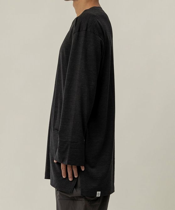 alk phenix アルクフェニックス Wool Blend Nomadic Shirts WOL ウールジャージー素材 断熱 防臭 ドライ ロングスリーブシャツ ウールブレンド ロンT メンズ