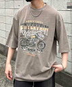 Confirm コンファーム ヴィンテージライク ピグメント加工 アメカジ風 レトロプリント アソートロック Tシャツ カットソー 半袖 ユニセックス メンズ レディース おしゃれ かっこいい ブランド