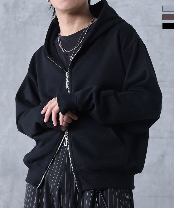 Confirm コンファーム サムホール フルジップフーディ メンズ レディース ユニセックス おしゃれ かっこいい ブランド