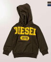 DIESEL ディーゼル ブランドロゴ フーディー パーカー プルオーバー 男の子 女の子 子供服 こども服 キッズ おしゃれ かっこいい かわいい ブランド