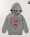 DIESEL ディーゼル ブランドロゴ フーディー パーカー プルオーバー 男の子 女の子 子供服 こども服 キッズ おしゃれ かっこいい かわいい ブランド