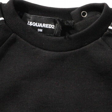 DSQUARED2 ディースクエアード Baby サイドライン ロゴ 長袖 カットソー Tシャツ 男の子 ブランド 子供服 こども服 おしゃれ かっこいい かわいい キッズ【正規輸入品】