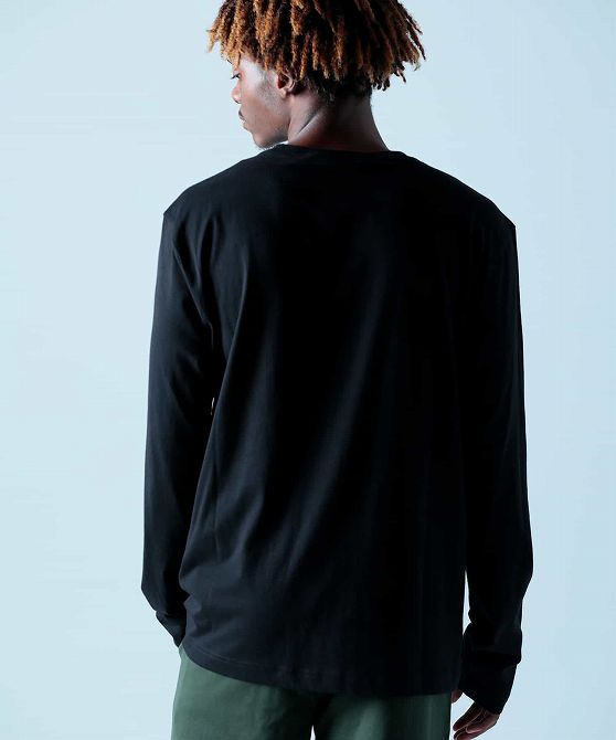 EA7 イーエーセブン TRAIN LOGO SERIES M OVERSIZE LOGOLS TEE CO/ロングTシャツ/ロゴ/長袖/クルーネック メンズ おしゃれ かっこいい ブランド