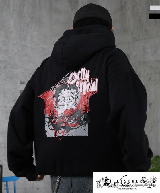 Sweat - ILL'S イルズ Betty Boop ベティブープ 裏起毛 バックプリント パーカー ユニセックス メンズ レディース おしゃれ かっこいい ブランド