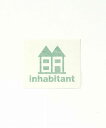 inhabitant インハビタント Inhabitant logo sticker インハビタント ロゴ ステッカー おしゃれ