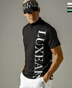 LUXEAKMPLUS リュクスエイケイエムプラス ゴルフ バーチカルロゴ 半袖 モックネック Tシャツ カットソー メンズ おしゃれ かっこいい ブランド ゴ...