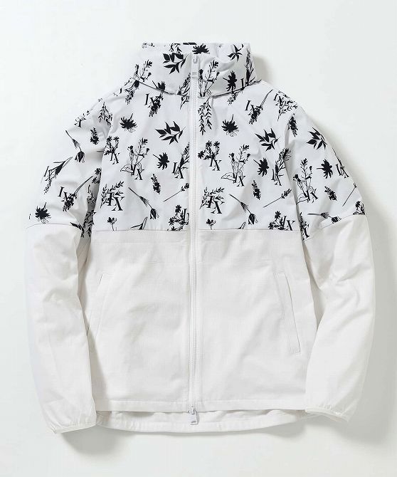 LUXEAKMPLUS リュクスエイケイエムプラス ゴルフ ボタニカル2wayパーカー フーディー メンズ おしゃれ かっこいい ブランド ゴルフウェア スポーツウェア GOLF