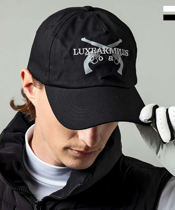 LUXEAKMPLUS×roar リュクスエイケイエムプラス ゴルフ ロゴ キャップ 帽子 メンズ おしゃれ かっこいい ブランド ゴルフウェア スポーツウェア GOLF