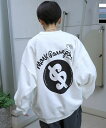 MARK GONZALES ARTWORK COLLECTION マーク ゴンザレス ビッグシルエット イラストバックプリント プルオーバースウェット ユニセックス おしゃれ かっこいい ブランド