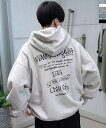 MARK GONZALES ARTWORK COLLECTION マーク ゴンザレス ビッグシルエット イラストバックプリント プルオーバーパーカー フーディー...