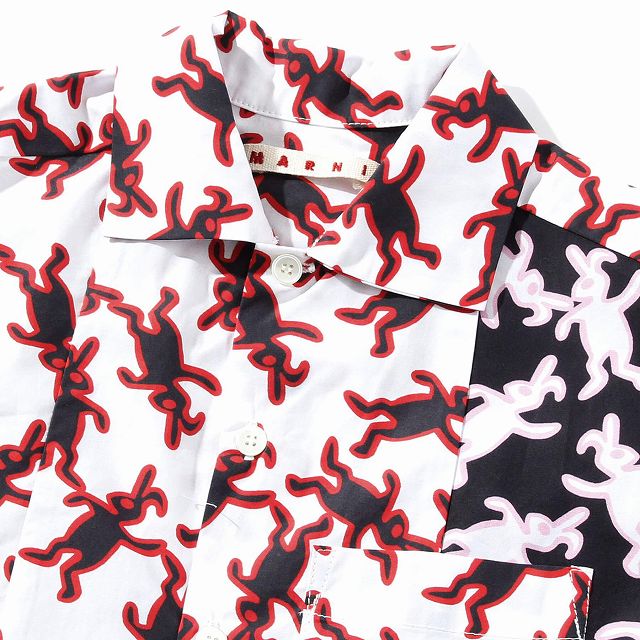 MARNI マルニ プリント 半袖 シャツ かわいい おしゃれ ブランド 子供服 子ども服 キッズ 女の子【正規輸入品】