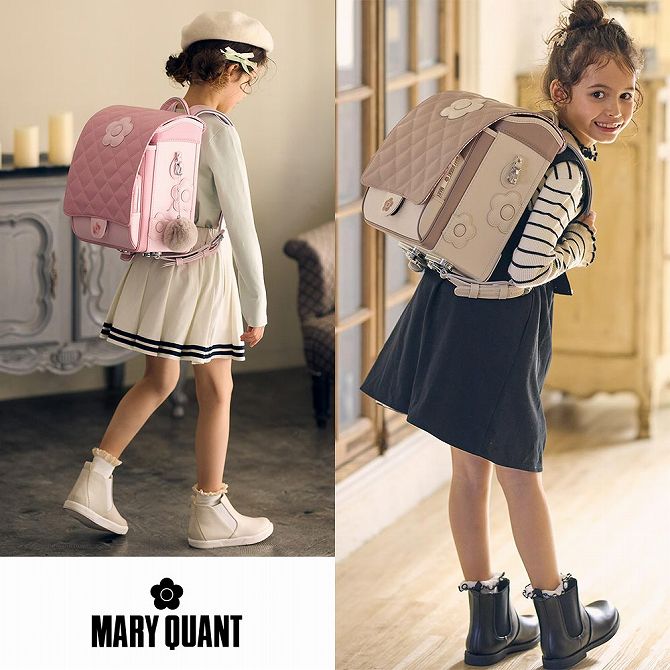 ランドセル 【即納】MARY QUANT マリークワント マリクワ デイジーキルト mqr-25022 女の子 タフガード 6年間保証 A4フラット 人気 おしゃれ ロゴ 花 キルティング パステル ピンク グレージュ ブランド 【当日出荷15時】 3