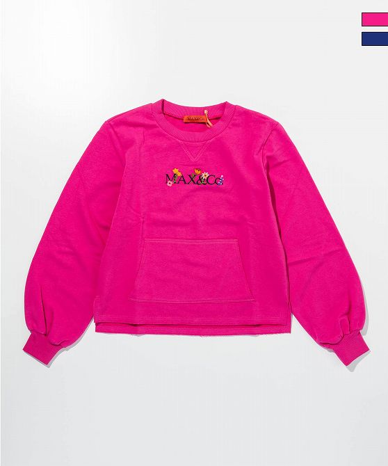 楽天SHIFFON 公式ストアMAX&Co. マックス アンド コー ワンポイントブランドロゴスウェットプルオーバー 女の子 子供服 こども服 キッズ おしゃれ かっこいい かわいい ブランド